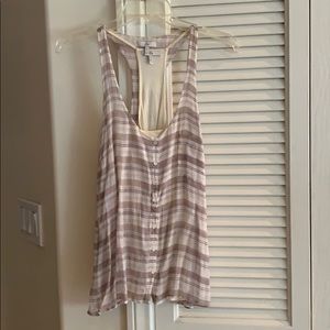Joie Silk Stripe Tank Top